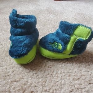 North Face infant slippers
